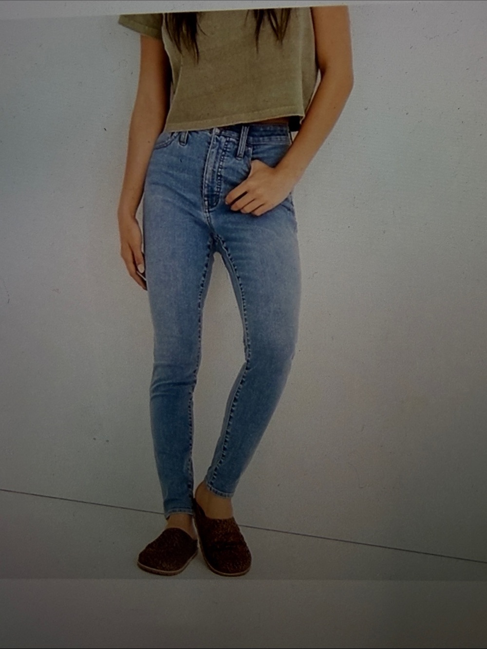 Madewell Curvy Roadtripper Light Blue High RiseSkinny Jeans Sz28